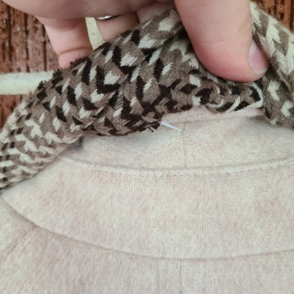 NWOT Warm Wool Light Tan/Cream Mid-long Pea Coat - Picture 6 of 7